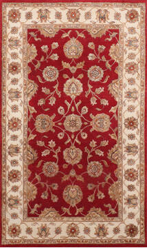 Jaipur Red Hand Knotted 3'1" X 5'0"  Area Rug 905-147225