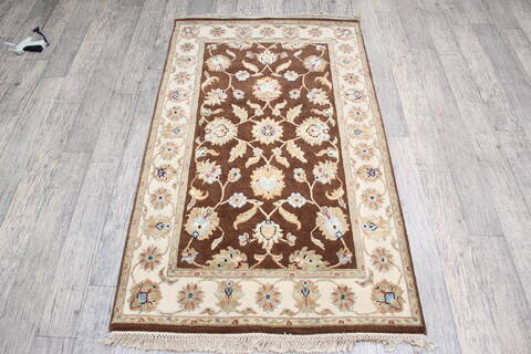 Jaipur Brown Hand Knotted 30 X 51 Area Rug 905-147228 Image 1