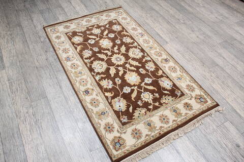 Jaipur Brown Hand Knotted 30 X 51 Area Rug 905-147228 Image 2