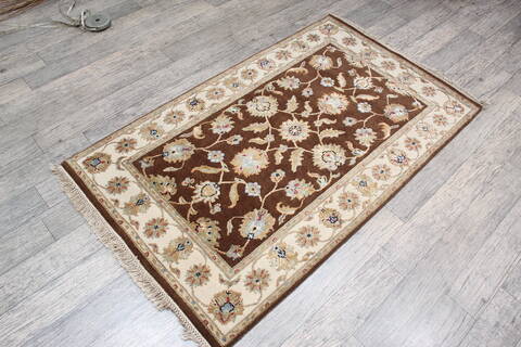 Jaipur Brown Hand Knotted 30 X 51 Area Rug 905-147228 Image 3