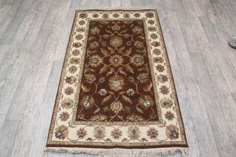 Jaipur Brown Hand Knotted 30 X 51 Area Rug 905-147228 Image 4