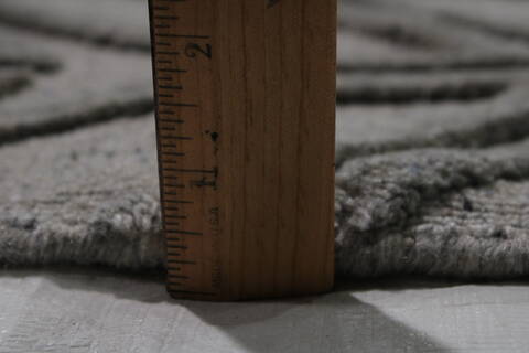 Modern Grey Hand Knotted 89 X 59 Area Rug 301-147230 Image 3
