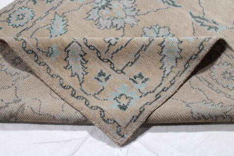 Oushak Grey Hand Knotted 89 X 59 Area Rug 301-147232 Image 1