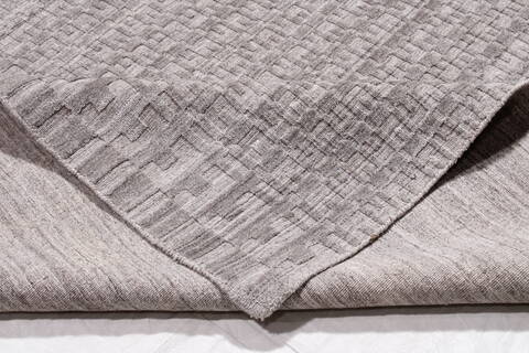 Modern Grey Hand Knotted 89 X 59 Area Rug 301-147233 Image 1