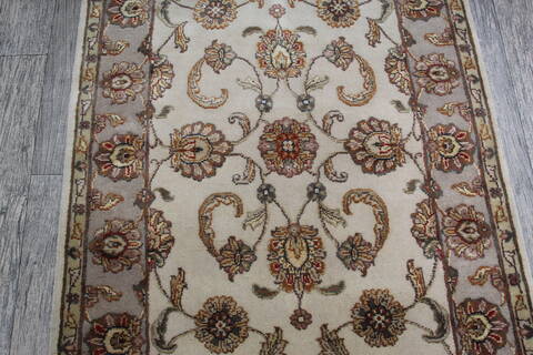 Jaipur White Hand Knotted 210 X 51 Area Rug 905-147240 Image 3
