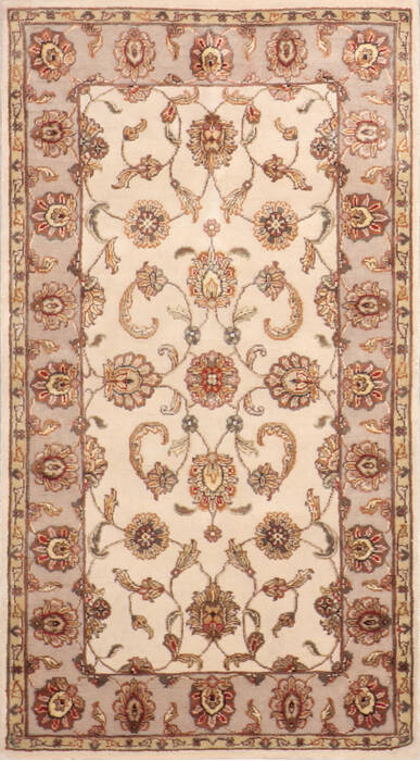 Jaipur White Hand Knotted 210 X 51 Area Rug 905-147240 Image 0