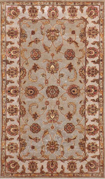 Jaipur Beige Hand Knotted 2'10" X 5'0"  Area Rug 905-147247
