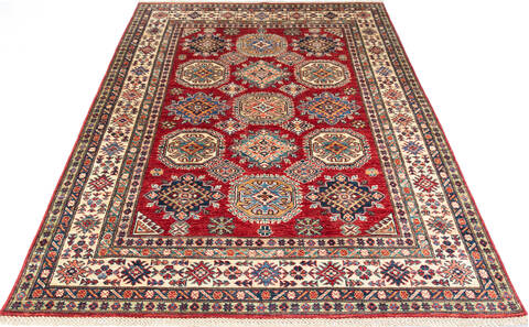 Kazak Red Hand Knotted 411 X 67 Area Rug 700-147250 Image 1