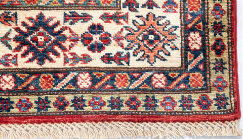 Kazak Red Hand Knotted 411 X 67 Area Rug 700-147250 Image 3