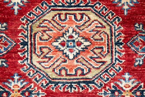 Kazak Red Hand Knotted 411 X 67 Area Rug 700-147250 Image 4