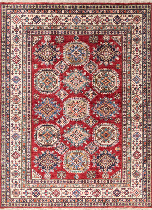 Kazak Red Hand Knotted 411 X 67 Area Rug 700-147250 Image 0
