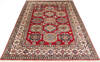 Kazak Red Hand Knotted 411 X 67  Area Rug 700-147250 Thumb 1