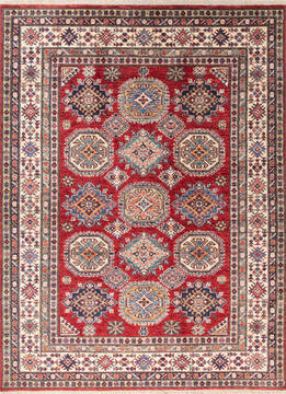 Kazak Red Hand Knotted 4'11" X 6'7"  Area Rug 700-147250