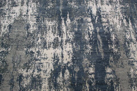 Jaipur Blue Oval Hand Knotted 82 X 104 Area Rug 905-147255 Image 3