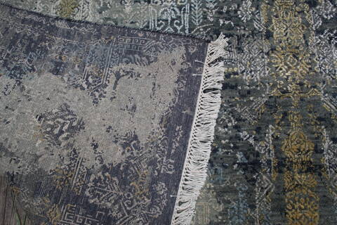 Jaipur Grey Hand Knotted 80 X 100 Area Rug 905-147256 Image 8