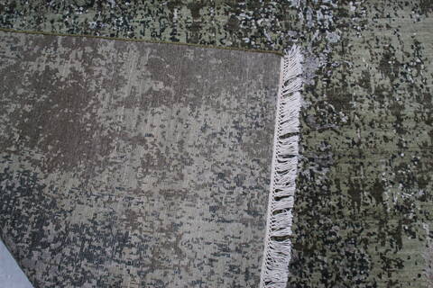 Jaipur Green Hand Knotted 81 X 101 Area Rug 905-147260 Image 8