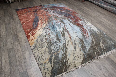 Jaipur Grey Hand Knotted 60 X 90 Area Rug 905-147263 Image 2