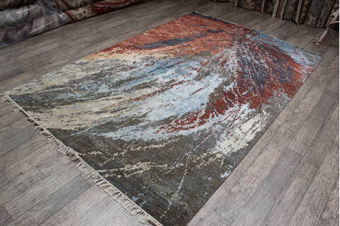 Jaipur Grey Hand Knotted 60 X 90 Area Rug 905-147263 Image 3