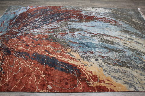 Jaipur Grey Hand Knotted 60 X 90 Area Rug 905-147263 Image 4