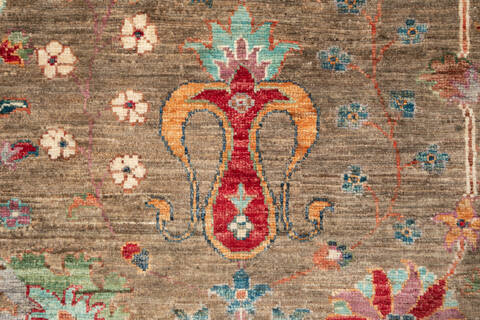 Chobi Brown Hand Knotted 57 X 80 Area Rug 700-147264 Image 5