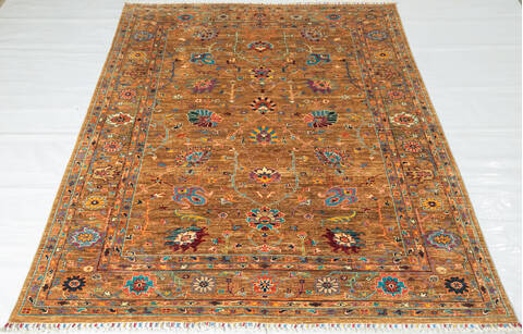 Chobi Yellow Hand Knotted 56 X 79 Area Rug 700-147265 Image 1