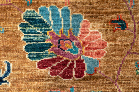 Chobi Yellow Hand Knotted 56 X 79 Area Rug 700-147265 Image 5
