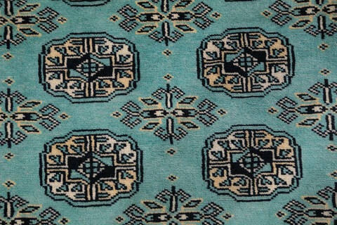 Bokhara Green Hand Knotted 48 X 65 Area Rug 700-147266 Image 3