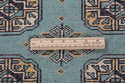 Bokhara Green Hand Knotted 48 X 65 Area Rug 700-147266 Image 6