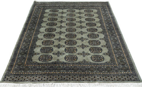 Bokhara Green Hand Knotted 48 X 67 Area Rug 700-147267 Image 1