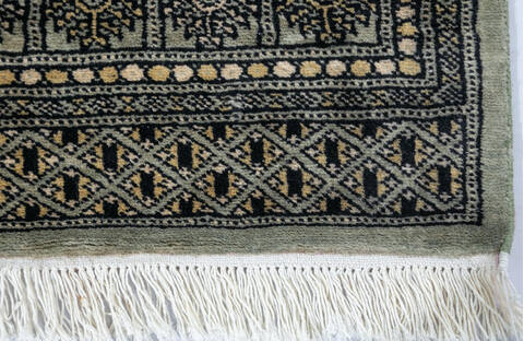 Bokhara Green Hand Knotted 48 X 67 Area Rug 700-147267 Image 3