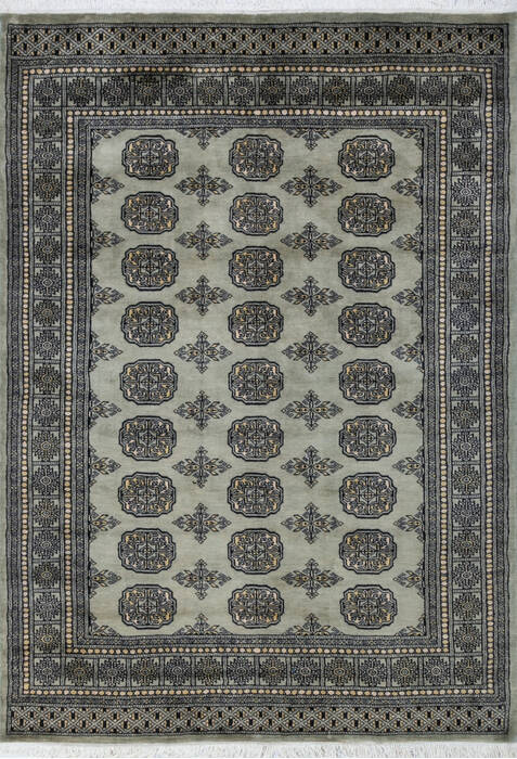 Bokhara Green Hand Knotted 48 X 67 Area Rug 700-147267 Image 0