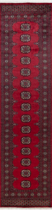 Bokhara Red Runner Hand Knotted 27 X 911 Area Rug 700-147268 Image 0