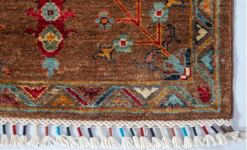 Chobi Brown Hand Knotted 57 X 83 Area Rug 700-147269 Image 3