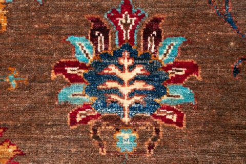 Chobi Brown Hand Knotted 57 X 83 Area Rug 700-147269 Image 4