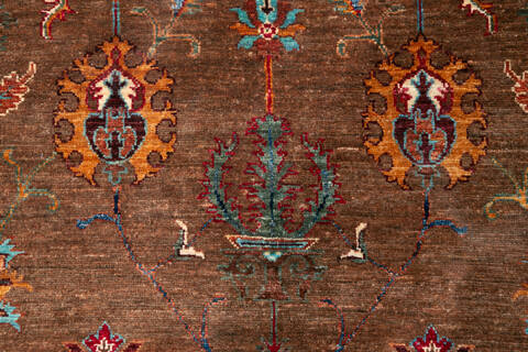 Chobi Brown Hand Knotted 57 X 83 Area Rug 700-147269 Image 5
