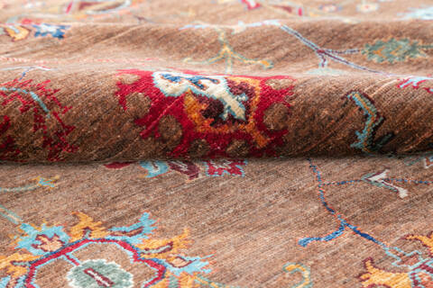 Chobi Brown Hand Knotted 57 X 83 Area Rug 700-147269 Image 7
