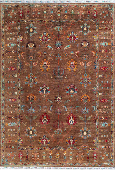 Chobi Brown Hand Knotted 57 X 83 Area Rug 700-147269 Image 0