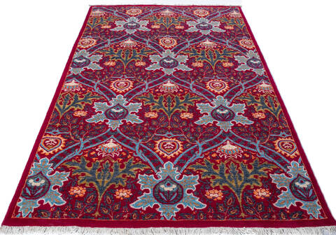 Chobi Red Hand Knotted 51 X 80 Area Rug 700-147273 Image 1