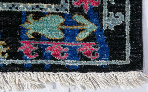 Chobi Black Hand Knotted 62 X 91 Area Rug 700-147277 Image 3