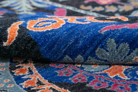 Chobi Black Hand Knotted 62 X 91 Area Rug 700-147277 Image 5