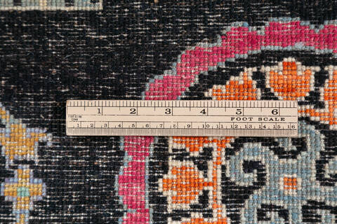 Chobi Black Hand Knotted 62 X 91 Area Rug 700-147277 Image 6