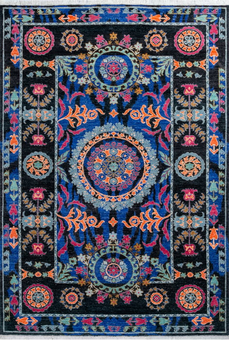 Chobi Black Hand Knotted 62 X 91 Area Rug 700-147277 Image 0