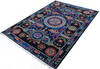 Chobi Black Hand Knotted 62 X 91 Area Rug 700-147277 Thumb 2