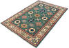 Kazak Green Hand Knotted 40 X 510  Area Rug 700-147278 Thumb 2