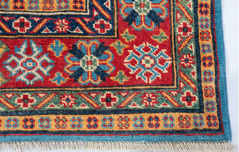Kazak Blue Hand Knotted 410 X 64  Area Rug 700-147279 Image 3