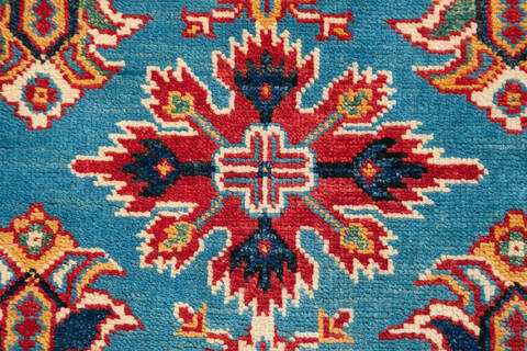 Kazak Blue Hand Knotted 410 X 64  Area Rug 700-147279 Image 4