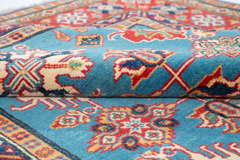 Kazak Blue Hand Knotted 410 X 64  Area Rug 700-147279 Image 6