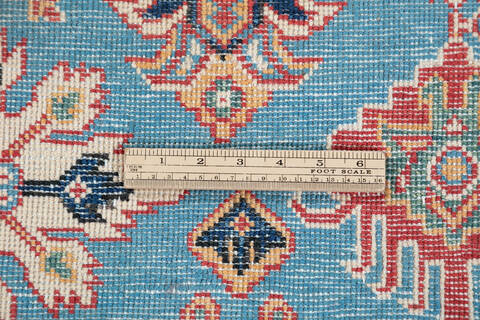Kazak Blue Hand Knotted 410 X 64  Area Rug 700-147279 Image 7