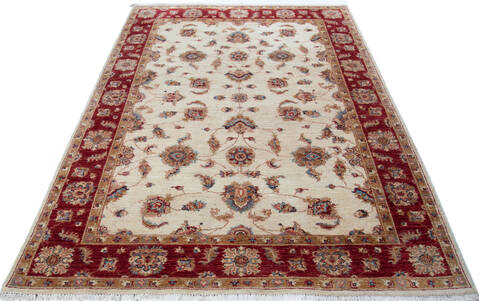 Chobi Beige Hand Knotted 57 X 79 Area Rug 700-147281 Image 1