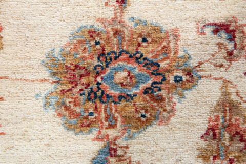 Chobi Beige Hand Knotted 57 X 79 Area Rug 700-147281 Image 5